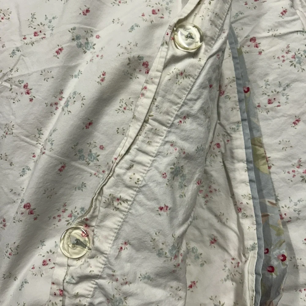 Simply Shabby Chic Reversible Floral Duvet Oversized Queen Belle Hydrangea Rose